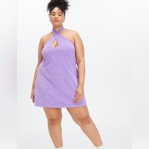 Fabletics Island Terry Halter Dress XXL NWT